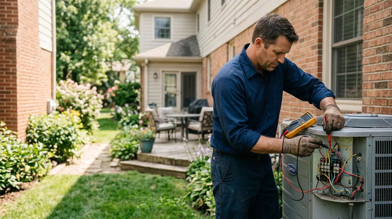 HVAC technician working near Madison, NC